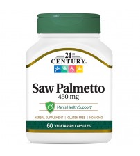 Екстракт сереноа 21st Century Saw Palmetto 450mg 60caps